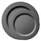 Smarty Had A Party Matte Charcoal Gray Round Plastic Dinnerware Value Set (120 Dinner Plates + 120 Salad Plates), 240PK 4850CHGR-VP-CASE - alternate 4